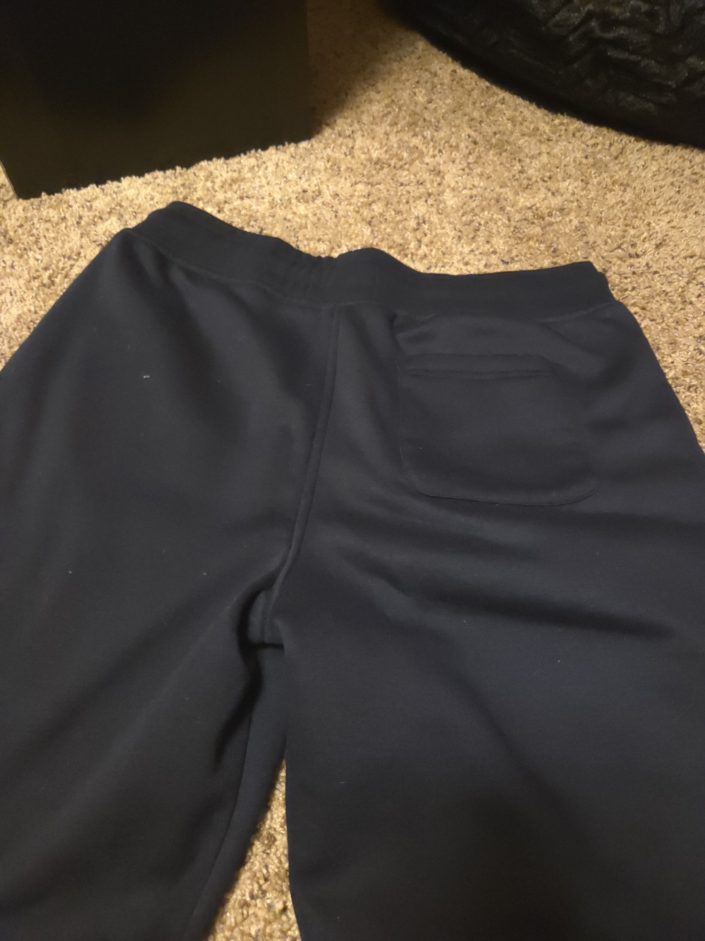 Essentials Navy Drawstring Athletic Shorts - Picture 5 of 5